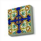 İtalyan Deseni Baskılı Doğaltaş  Magnet(KD-103)Buzdolabı Süsü