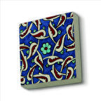 Çini Desen Baskılı Doğaltaş  Magnet(KD-033)Buzdolabı Süsü