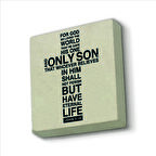 Yuhanna 3:16 Baskılı Doğaltaş  Magnet(KRG-106)