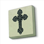 Haç Baskılı Doğaltaş  Magnet(KRG-108)