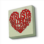 Özdeyişler 3:5-6  Baskılı Doğaltaş  Magnet(KRG-123)Buzdolabı Süsü