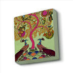 Tavus Kuşları Baskılı Doğaltaş  Magnet(KRG-161)