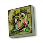 Baykuş Baskılı Doğaltaş  Magnet(KRG-164)