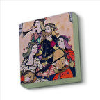 Müzisyen Kadınlar Minyatür Baskılı Doğaltaş  Magnet(KRT-125)Buzdolabı Süsü