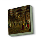 Camide Namaz Kılanlar (Jean-Léon Gérôme, 1871) Baskılı Doğaltaş  Magnet(KRT-133)