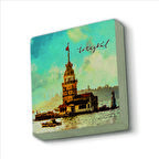 Kız Kulesi Baskılı Doğaltaş  Magnet(KRT-018)