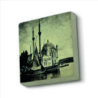 Ortaköy Camii (Fotoğraf, 1920’ler) Baskılı Doğaltaş  Magnet(KRT-037)