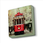 Nostaljik Tramvay  Baskılı Doğaltaş  Magnet(KRT-047)Buzdolabı Süsü