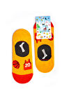 MRHERO Çok Renkli Unisex Tekli Paket Basketball Temalı Babet Renkli Çorap 1036-MH RENKLİ