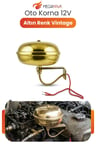 Klasik Metal Korna 12V Evrensel Oto Korna Güçlü Ses Krom Altın Renk Vintage Model