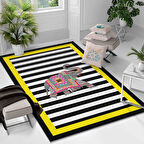 Kaymaz Taban Yıkanabilir Halı – Mutfak, Salon, Yatak Odası için Modern Dijital Baskı Halı