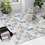 Kaymaz Taban Yıkanabilir Halı – Mutfak, Salon, Yatak Odası için Modern Dijital Baskı Halı