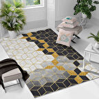 Kaymaz Taban Yıkanabilir Halı – Mutfak, Salon, Yatak Odası için Modern Dijital Baskı Halı