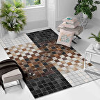 Kaymaz Taban Yıkanabilir Halı – Mutfak, Salon, Yatak Odası için Modern Dijital Baskı Halı