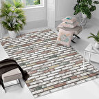 Kaymaz Taban Yıkanabilir Halı – Mutfak, Salon, Yatak Odası için Modern Dijital Baskı Halı