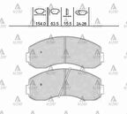 Maher 00040 Fren Balata Bongo 98-11 K2700-K2500 Ön 0K60A3328Z