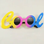 Cool Yazılı Rengarenk Parti Gözlüğü 21x8 Cm