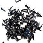 Klips, Menteşe, Ayağı Çivisi 7mm Çelik - Siyah 10gr