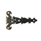 Dekoratif, Sac Tek Kuyruklu Menteşe - 40x68 Mm, Küçük, Antik, 1 Adet