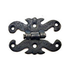 Antika Tarz Dekoratif Pirinç Kelebek Menteşe - Oksit