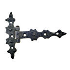 Antika Tarz Dekoratif Pirinç Yıldız Kuyruklu Menteşe - 85x110 Mm, Oksit