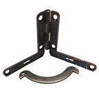 Makaslı Menteşe - 16x36x76mm, Oksit, 1 Adet