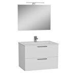 Vitra Banyo Dolabı 80 cm 2 Çekmeceli̇ Parlak Beyaz Mia banyo dolabı