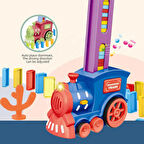Domino Taşı Dizen Tren Pilli Sesli Işıklı Hareketli 60 Parça Eğitici Tren Oyunu