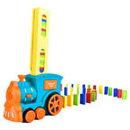 Domino Taşı Dizen Tren Pilli Sesli Işıklı Hareketli 60 Parça Eğitici Tren Oyunu