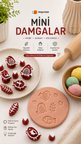 Mini Mühür Damga Seti 12’li  Seramik Polimer Kil Kurabiye Kalıbı Kuş Desenli