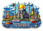 İstanbul Temalı Silikon Buzdolapı Süsü Magnet Alk5375