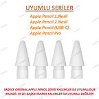 Apple Pencil 1.Nesil & 2.Nesil - Apple Pencil Pro - Apple Pencil (USB-C) Kalem Ucu (4 Adet)