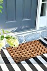 Hasır Baskılı Kapı Önü Paspası Dekoratif Kapı Paspası Dış Mekân Paspas Ev İçi Paspası 45x70cm