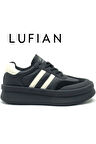 Lufian 122230019 Chrıstına Sneaker Unisex Deri Spor Ayakkabı SİYAH