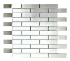 Mutfak tezgah arası ve iç mekan kaplama ve dekorasyon uygulamaları için, 23x98mm. Renksiz Ayna Mix, 30x30cm. Fileli Ayna Mozaik.