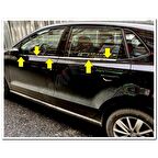 Markadan VW Polo Krom Cam Çıtası 2009-2017 4 Parça Paslanmaz Çelik