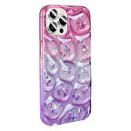 Mkorayavm Apple iPhone 15 Pro 3D Desenli Simli Kapak