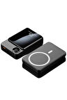 Magsafe Powerbank 10.000 mAh 22.5 Watt Hızlı Şarj Göstergeli Kablosuz Taşınabi