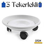 HSNET Tekerlekli Damacana ve Tüp Altlığı Beyaz
