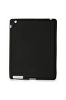 iPad 4 9.7 Kılıf Evo Tablet Silikon - Siyah-(5796)