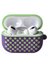 Airpods Pro 2 (2.nesil) Spor Delikli Kılıf - Lila-Yeşil-(5796)