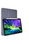 iPad Pro 11 (2021) Kılıf Kalemlikli Hugo Tablet Kılıfı - Lila-(5796)
