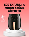 2400W Güçlü Airfryer 6L Yağsız Sağlıklı Pişirici LCD Dokunmatik