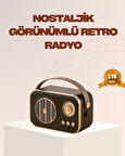 Retro Bluetooth Radyo – Nostaljik Tasarım TF Kart ve USB Destekli