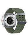 Watch 7 Ultra KR417 Rug Silikon Kordon - Koyu Yeşil-(5796)