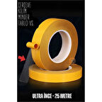 HSNET Çift Taraflı Yapıştırıcı Bant Ultra İnce 25 Metre