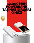 10000 mAh Taşınabilir Powerbank – Çift Çıkışlı Type-C ve Lightning Uyumlu