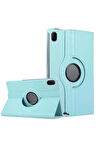 Huawei MatePad SE 11 Kılıf 360 Tablet Deri Kılıf - Turkuaz-(5796)
