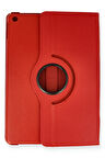 iPad Pro 13 (2024) Kılıf 360 Tablet Deri Kılıf - Kırmızı-(5796)
