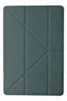 Xiaomi Redmi Pad SE Kılıf Kalemlikli Mars Tablet Kılıfı - Koyu Yeşil-(5796)